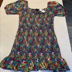 Colorful Women’s smocked Dress size small